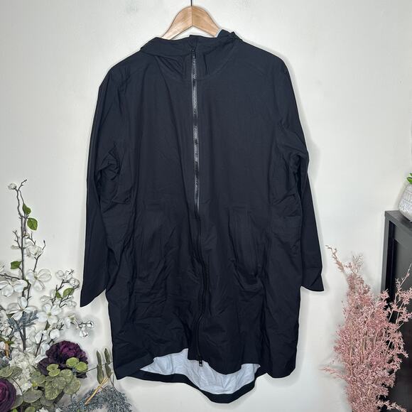 ATHLETA Palidsades Waterproof Jacket Black Sz XL $248 {3W8} - Picture 6 of 10
